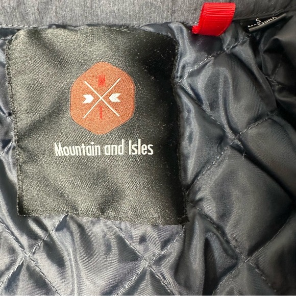 Mountain‎ and Isles Mens Quilted Shirt Jacket Gray Snap Front Shacket Small - Picture 4 of 8